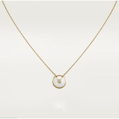 [Max Jewelry ]AMULETTE ROSE GOLD MOP NECKLACE