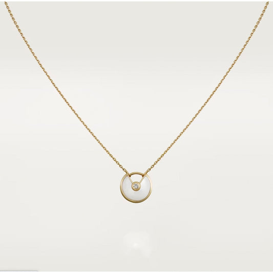 [Max Jewelry ]AMULETTE ROSE GOLD MOP NECKLACE