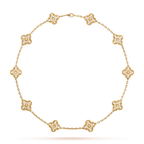 [Plus&Max]CLOVER 10 MOTIFS DIAMOND NECKLACE