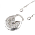 [Plus&Max]AMULETTE SILVER FULL DIAMOND NECKLACE