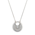 [Plus&Max]AMULETTE SILVER FULL DIAMOND NECKLACE