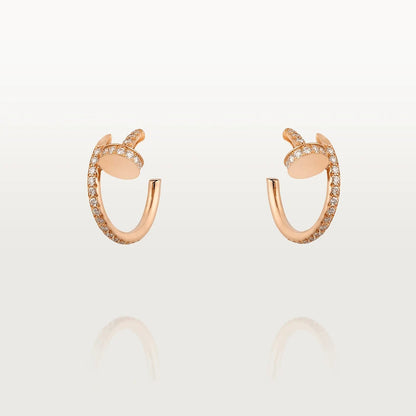 [Max Jewelry ]JUSTE EARRINGS 12.75MM PINK GOLD DIAMOND