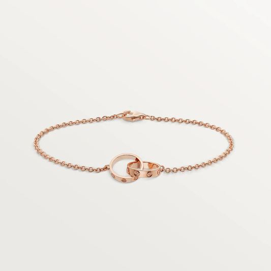 [Max Jewelry ]LOVE BRACELET DOUBLE RING