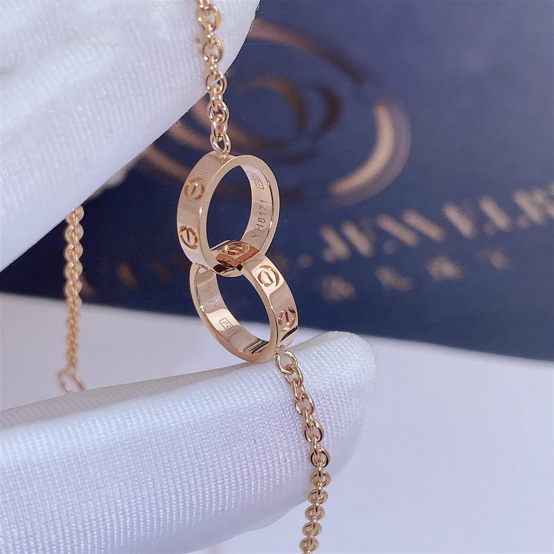 [Max Jewelry ]LOVE BRACELET DOUBLE RING