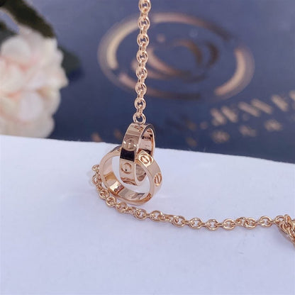[Max Jewelry ]LOVE BRACELET DOUBLE RING