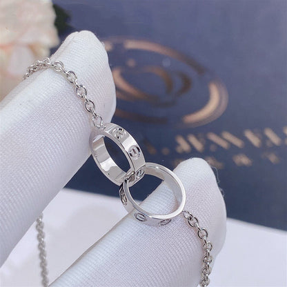 [Max Jewelry ]LOVE BRACELET DOUBLE RING