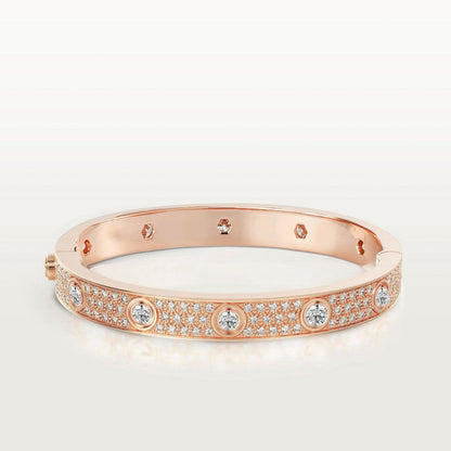 [Max Jewelry ]LOVE BRACELET 6.1MM DIAMOND-PAVED 10 BIG DIAMONDS