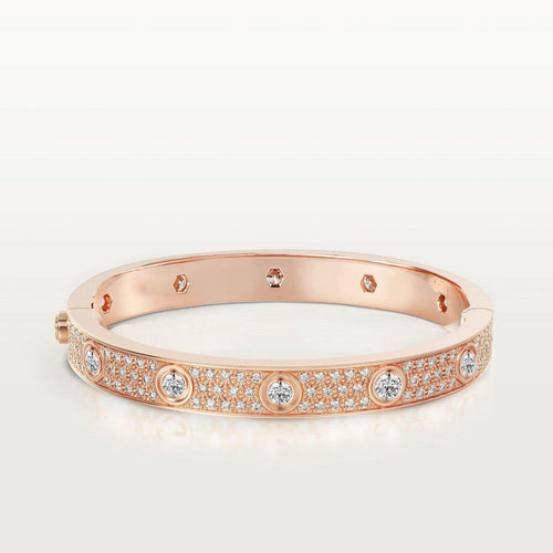 [Plus&Max]LOVE BRACELET 6.1MM DIAMOND-PAVED 10 BIG DIAMONDS
