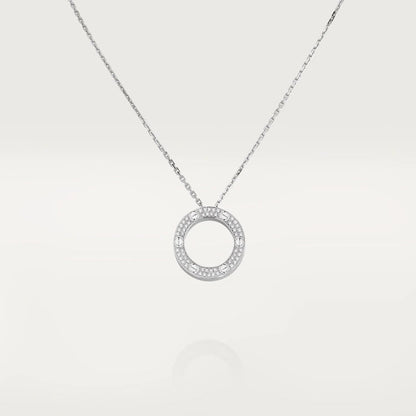 [Max Jewelry ]LOVE NECKLACE ADJUSTABLE SILVER