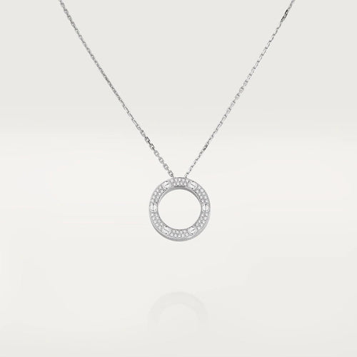 [Plus&Max]LOVE NECKLACE ADJUSTABLE SILVER