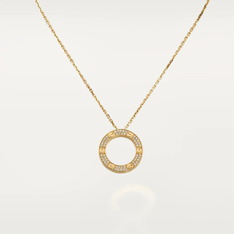 [Max Jewelry ]LOVE NECKLACE ADJUSTABLE ROSE GOLD