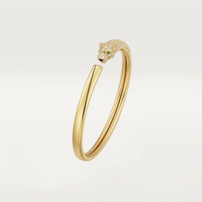 [Max Jewelry ]PANTHERE GOLD DIAMOND OPEN BRACELET