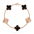 [Plus&Max]LUCKY CLOVER 5-MOTIF BRACELET - PULSE STONE COLLECTION