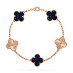 [Plus&Max]LUCKY CLOVER 5-MOTIF BRACELET - PIETERSITE COLLECTION
