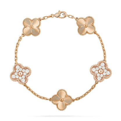 [Max Jewelry ] CLOVER 5 MOTIF LASER BRACELET COLLECTION