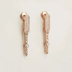 [Plus&Max]CHAINE CHAOS DIAMOND DROP EARRINGS