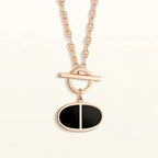 [Plus&Max]CHAINE VERSO BLACK CERAMIC NECKLACE