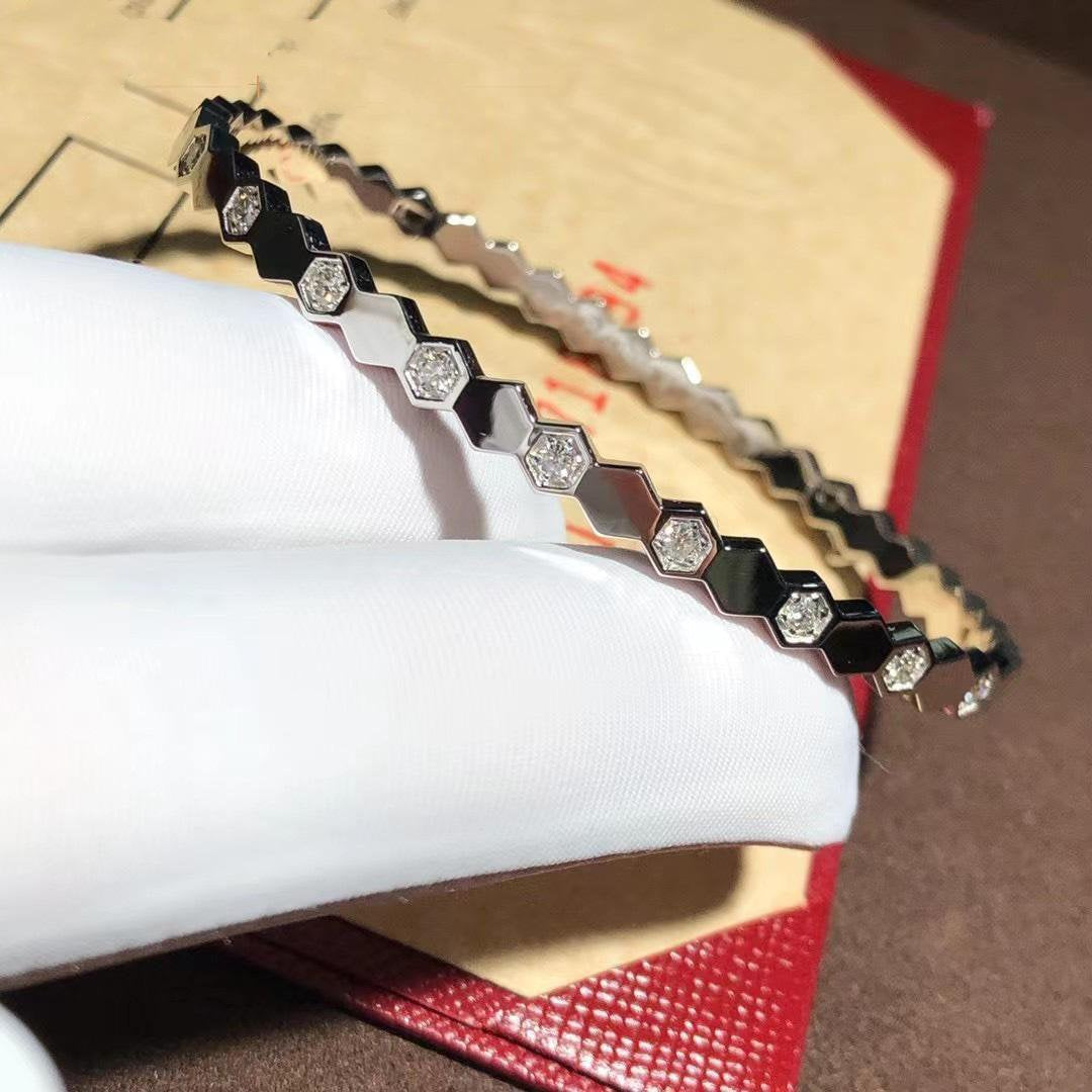 [Max Jewelry ]BEE LOVE SILVER DIAMOND BRACELET