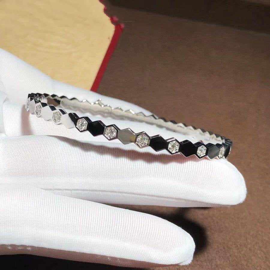 [Max Jewelry ]BEE LOVE SILVER DIAMOND BRACELET