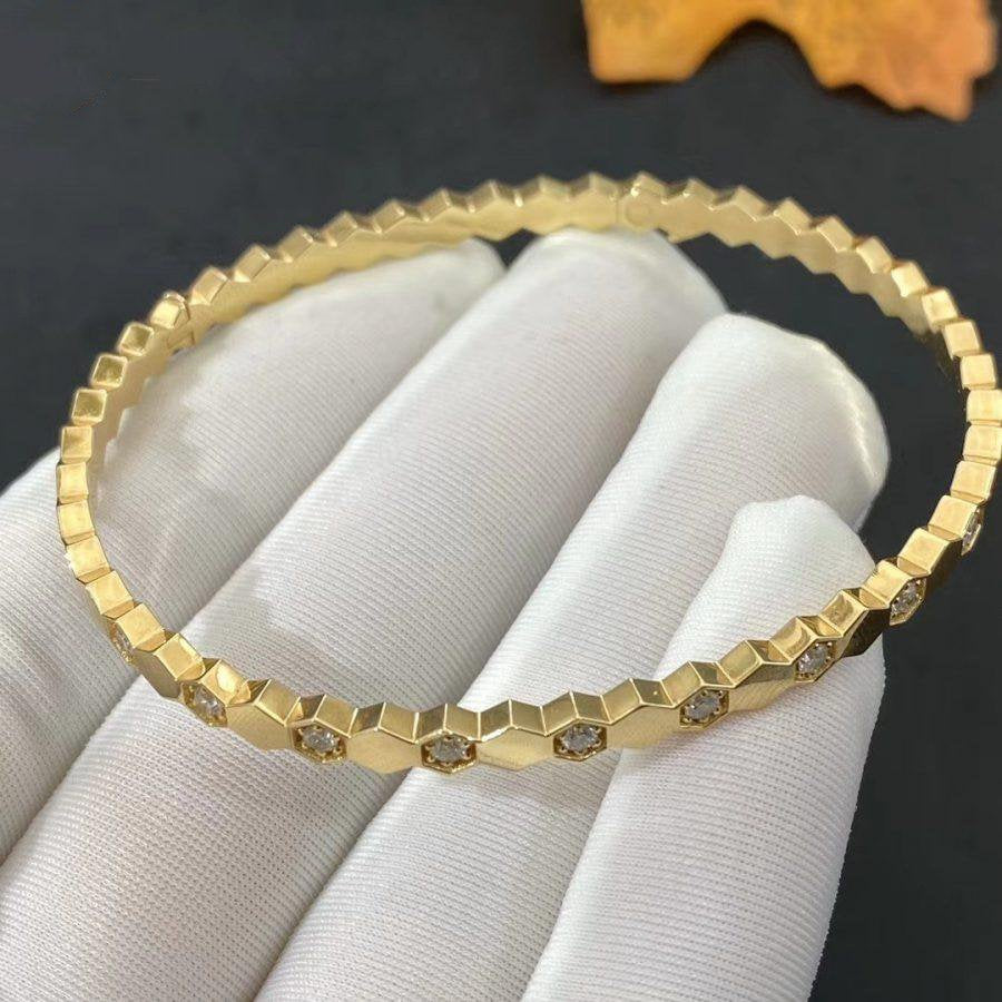 [Max Jewelry ]BEE LOVE GOLD DIAMOND BRACELET