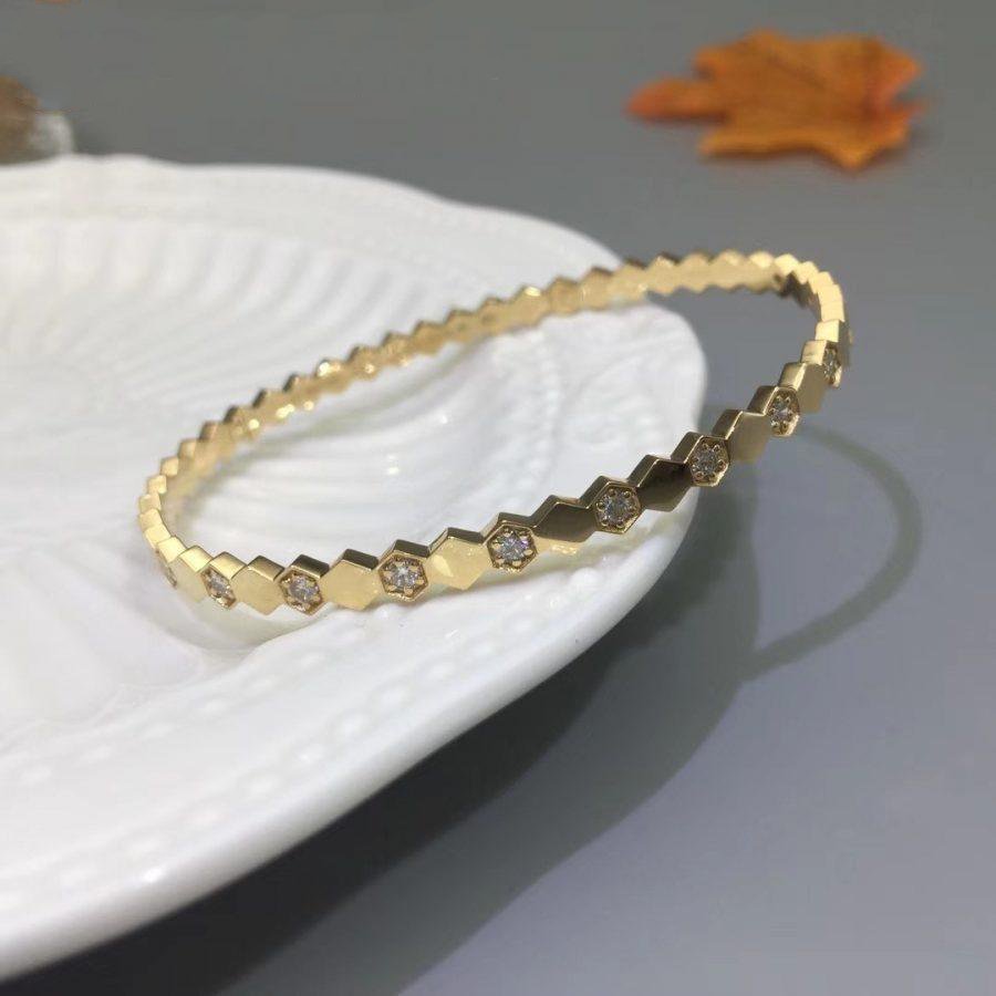 [Max Jewelry ]BEE LOVE GOLD DIAMOND BRACELET
