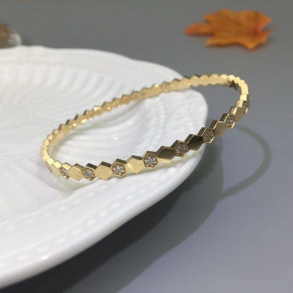 [Max Jewelry ]BEE LOVE GOLD DIAMOND BRACELET