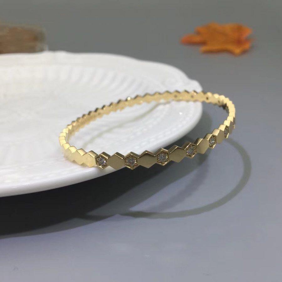 [Max Jewelry ]BEE LOVE GOLD DIAMOND BRACELET