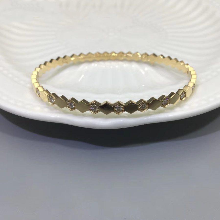 [Max Jewelry ]BEE LOVE GOLD DIAMOND BRACELET
