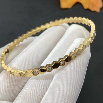 [Max Jewelry ]BEE LOVE GOLD DIAMOND BRACELET