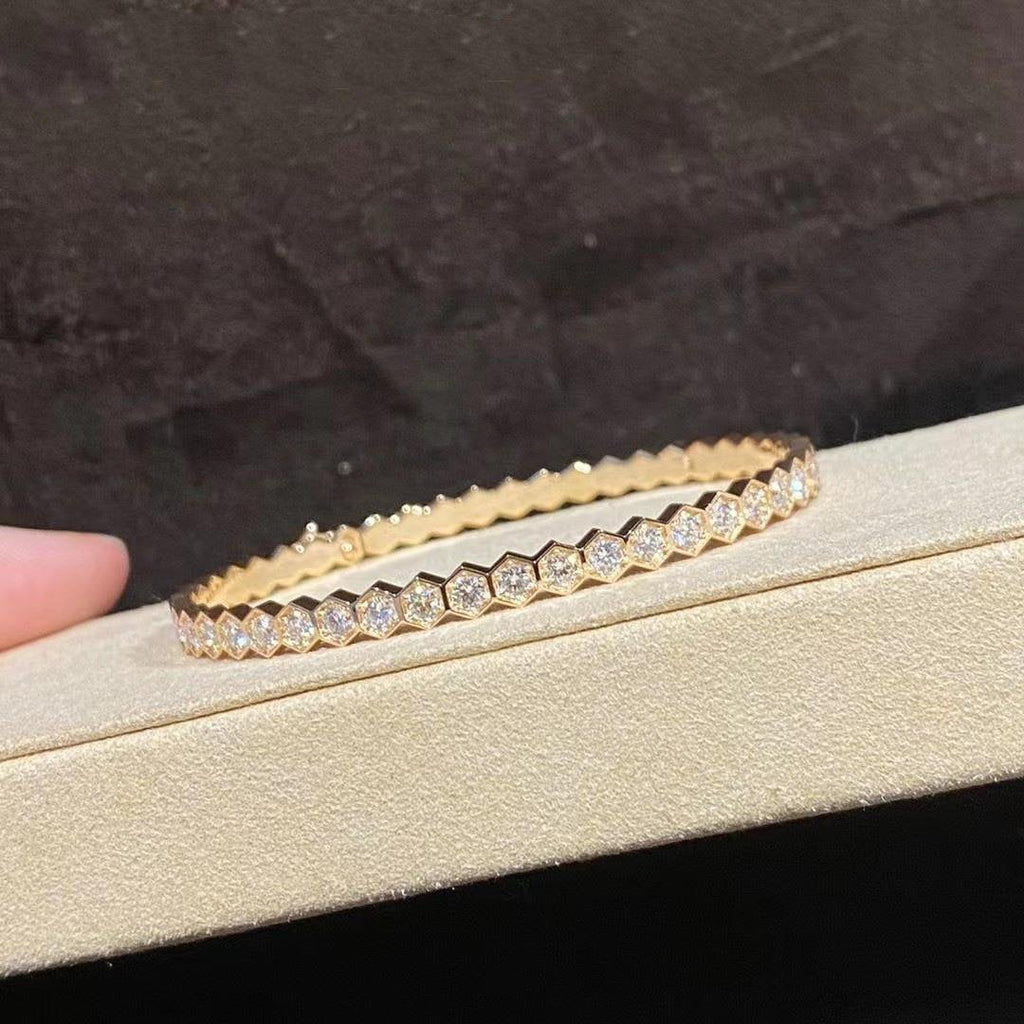 [Plus&Max]BEE LOVE GOLD BRACELET FULL DIAMOND