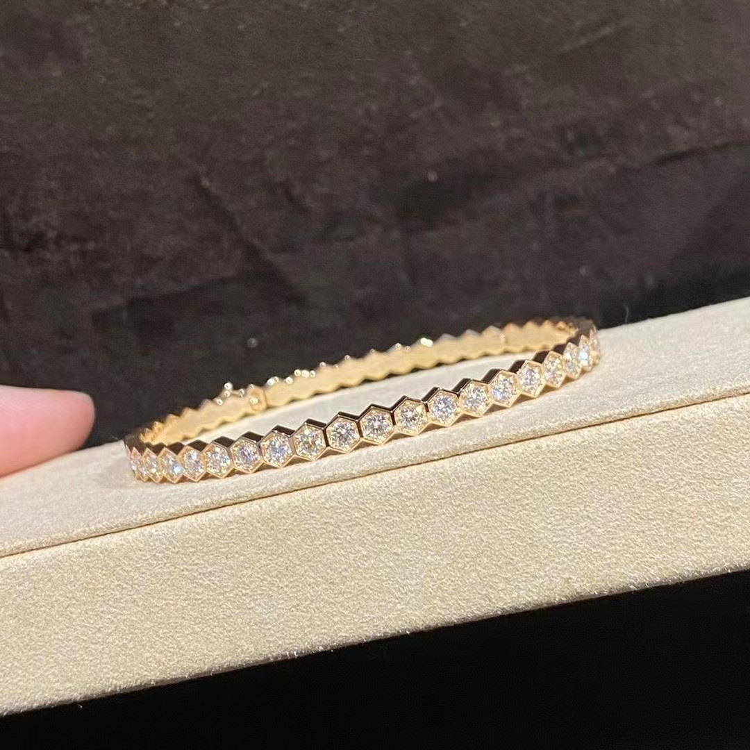[Max Jewelry ]BEE LOVE GOLD BRACELET FULL DIAMOND