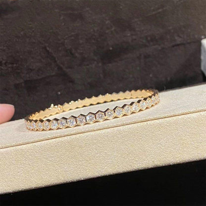 [Max Jewelry ]BEE LOVE GOLD BRACELET FULL DIAMOND