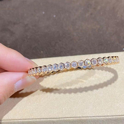 [Max Jewelry ]BEE LOVE GOLD BRACELET FULL DIAMOND