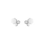 [Plus&Max]BEE LOVE SILVER DIAMOND EARRINGS