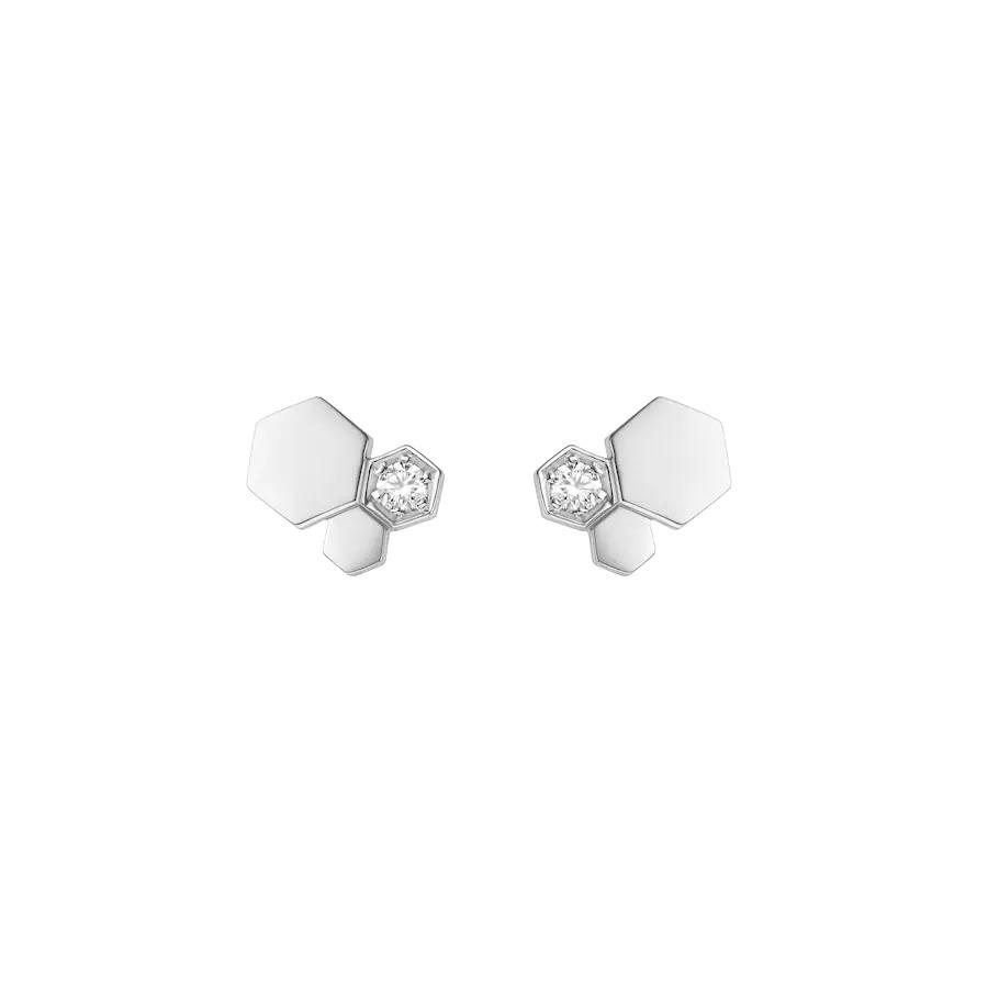 [Max Jewelry ]BEE LOVE SILVER DIAMOND EARRINGS