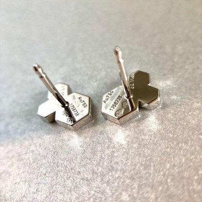 [Max Jewelry ]BEE LOVE SILVER DIAMOND EARRINGS