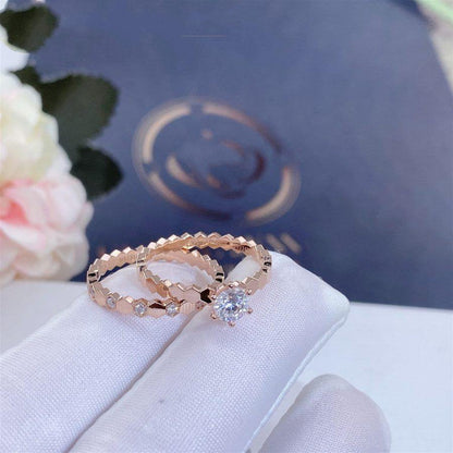 [Max Jewelry ]BEE LOVE RING PINK GOLD 1 DIAMOND