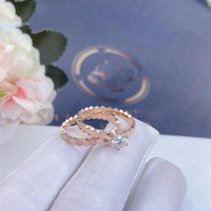 [Max Jewelry ]BEE LOVE RING PINK GOLD DIAMOND