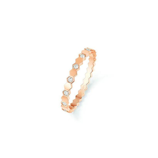 [Max Jewelry ]BEE LOVE RING PINK GOLD DIAMOND