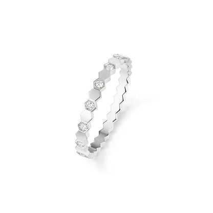 [Max Jewelry ]BEE LOVE RING SILVER DIAMOND