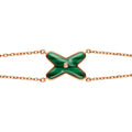[Plus&Max]JEUX BRACELET MALACHITE PINK GOLD 1 DIAMOND