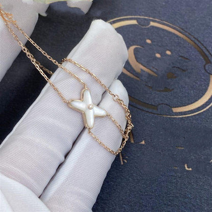 [Max Jewelry ]JEUX BRACELET WHITE MOP PINK GOLD 1 DIAMOND