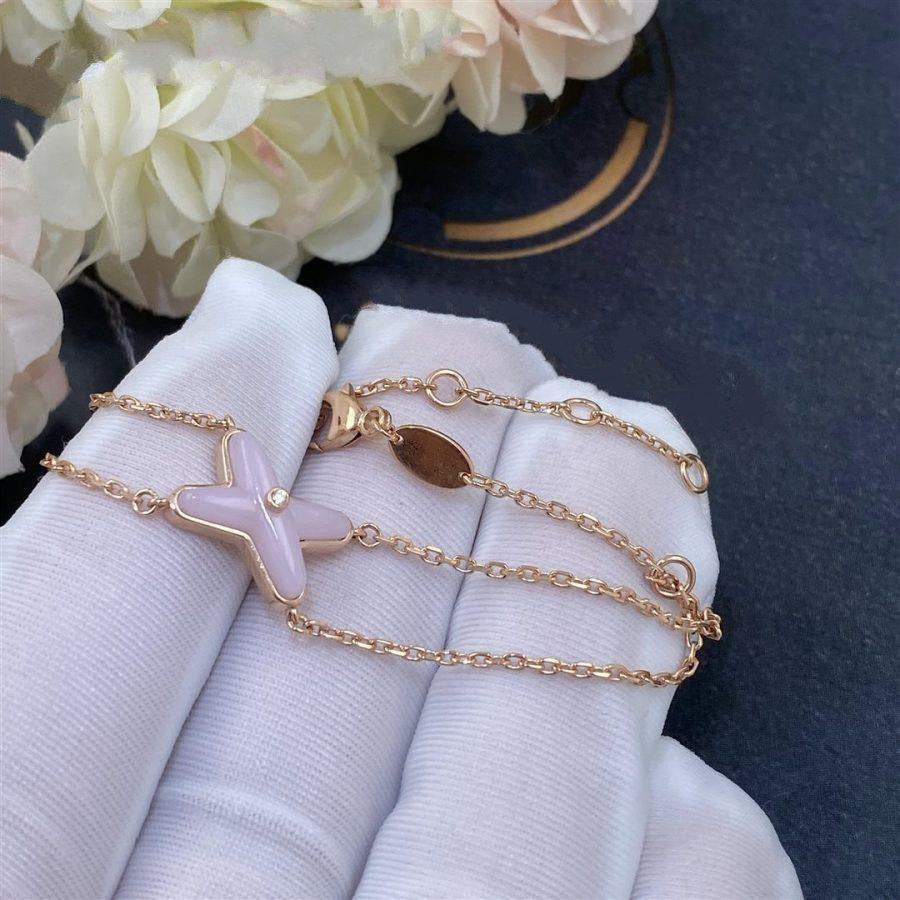 [Max Jewelry ]JEUX BRACELET PINK MOP PINK GOLD 1 DIAMOND