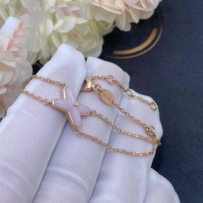 [Max Jewelry ]JEUX BRACELET PINK MOP PINK GOLD 1 DIAMOND