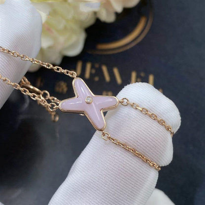 [Max Jewelry ]JEUX BRACELET PINK MOP PINK GOLD 1 DIAMOND