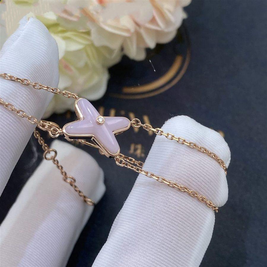 [Max Jewelry ]JEUX BRACELET PINK MOP PINK GOLD 1 DIAMOND