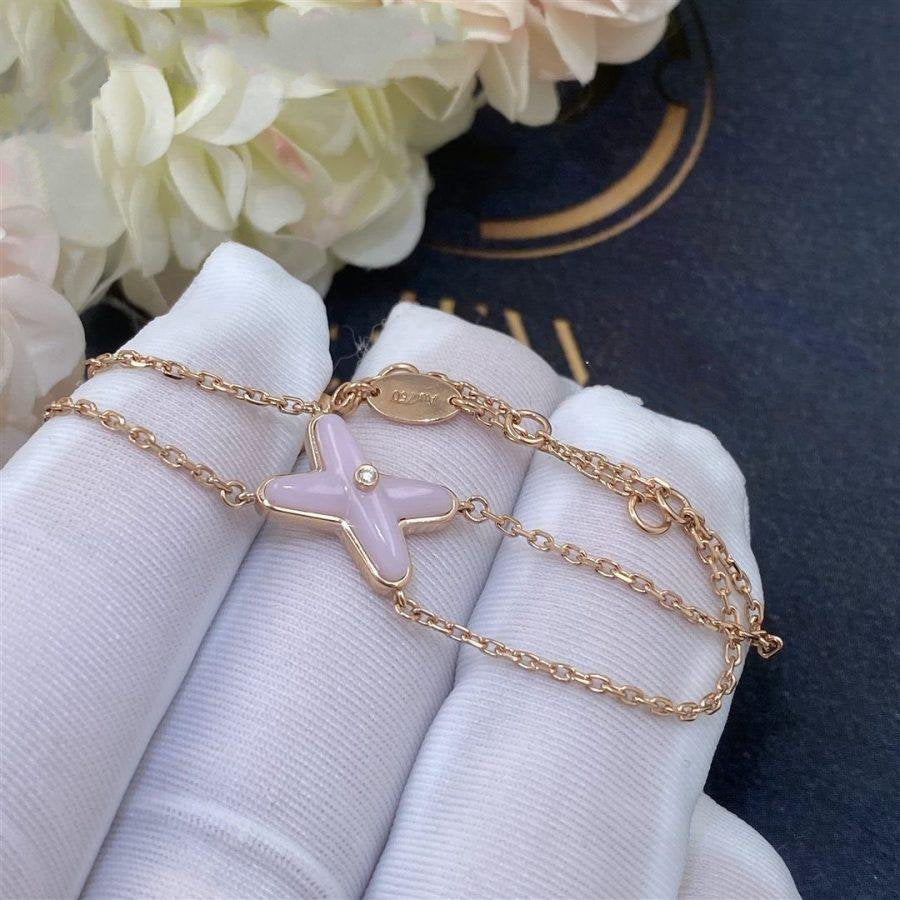 [Max Jewelry ]JEUX BRACELET PINK MOP PINK GOLD 1 DIAMOND