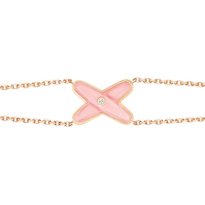 [Max Jewelry ]JEUX BRACELET PINK MOP PINK GOLD 1 DIAMOND