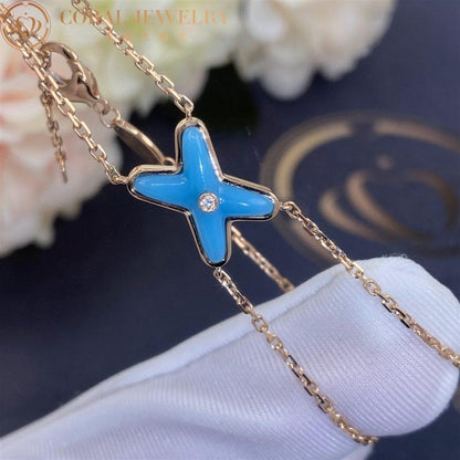 [Max Jewelry ]JEUX BRACELET TURQUOISE PINK GOLD 1 DIAMOND