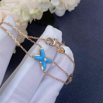 [Max Jewelry ]JEUX BRACELET TURQUOISE PINK GOLD 1 DIAMOND